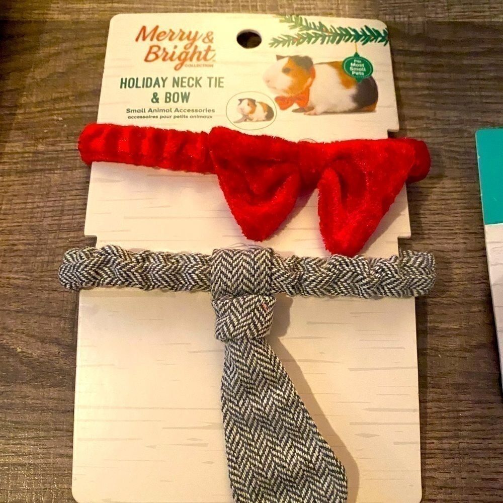 Festive Small Animal Neck Collar Bow Tie & Tie for Pets Pet Supplies